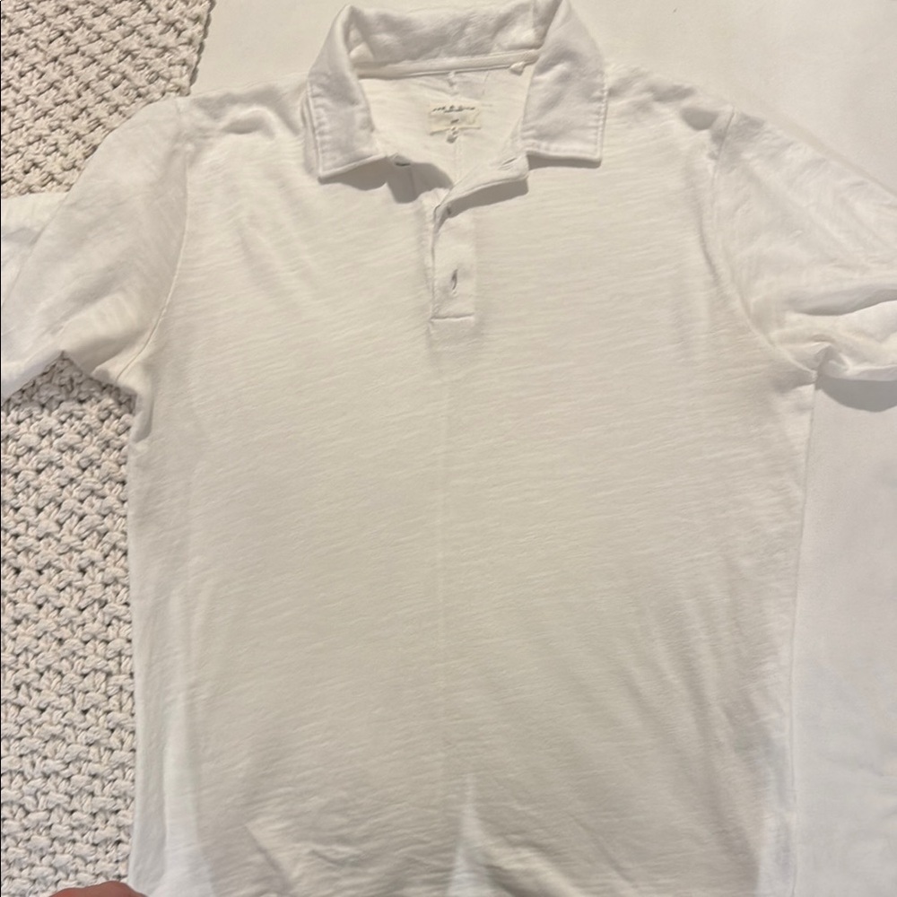 rag & bone White Polo Shirt Classic Design